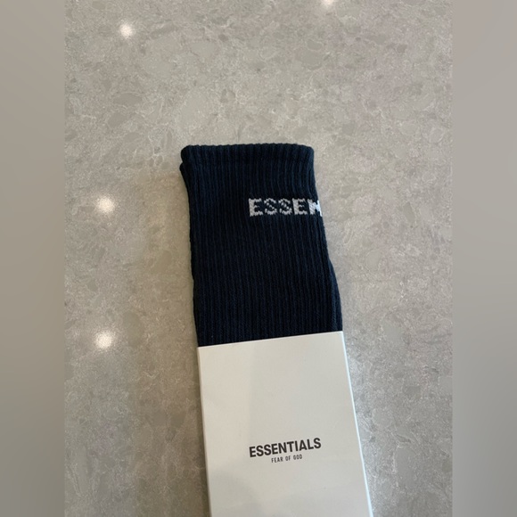Fear of God Essentials Front Logo Crew Socks in
Black - Picture 4 of 6